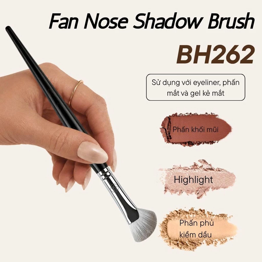 Cọ Quạt Tạo Khối Mũi BH Cosmetics Fan Nose Shadow Brush BH262